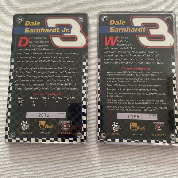 Earnhardt & Earnhardt Jr. Racing Collectible Cards - Picture 4 of 8